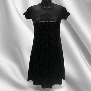 Whimsigoth Black Velvet Dress